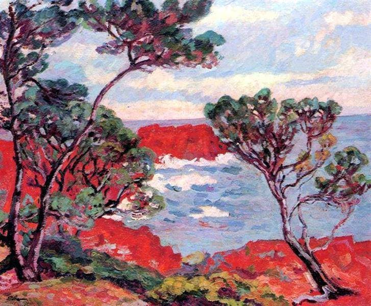Les rochers rouges — Armand Guillaumin