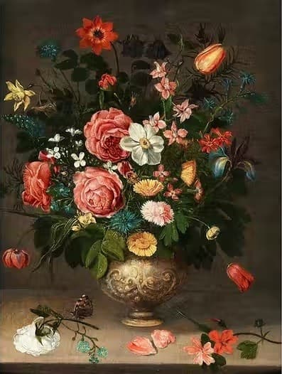 Floral Still Life with Butterfly — Clara Peeters