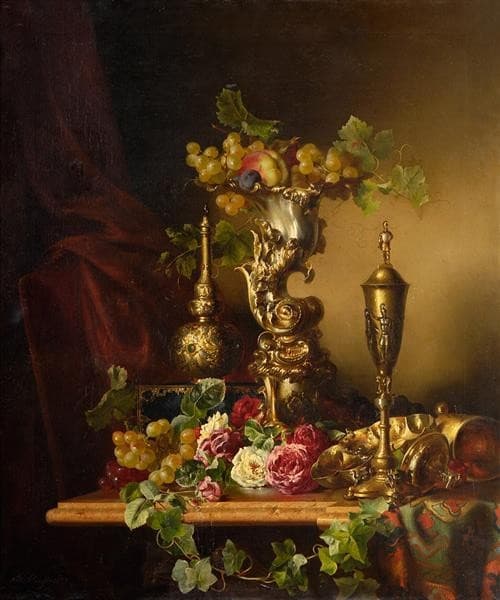 Prunkstilleben — Adalbert Schäffer