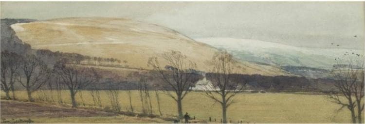 The First Snow, Howden Hill, Selkirk — Tom Scott