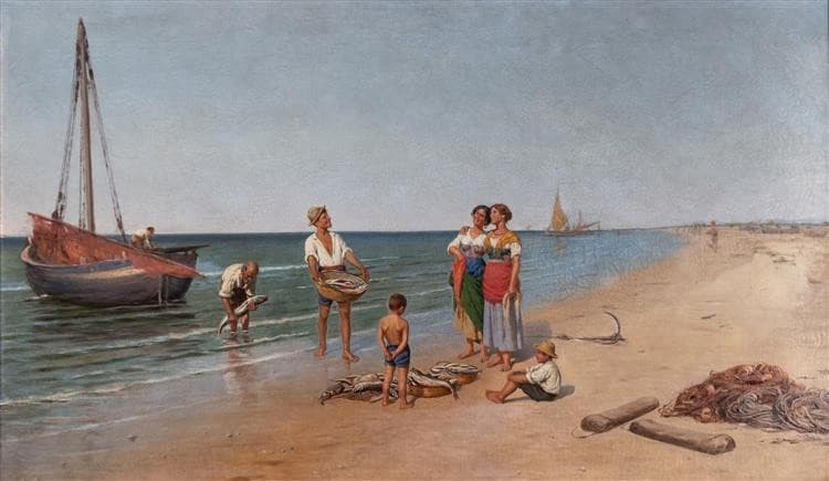 Return from fishing — Pasquale Celommi