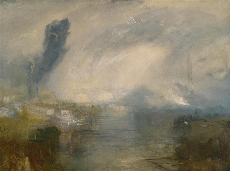 The Thames above Waterloo Bridge — J. M. W. Turner