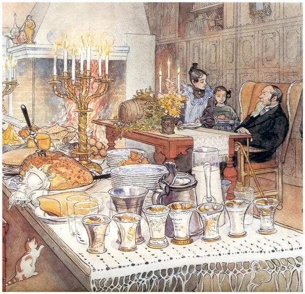 Detail Of Christmas Eve — Carl Larsson