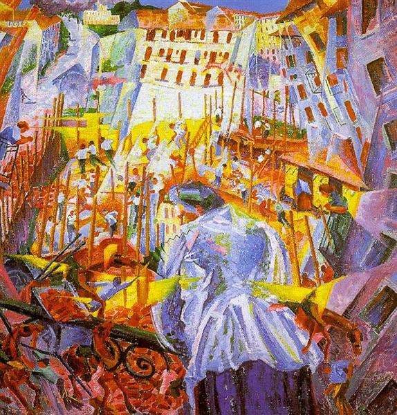 The Street Enters the House — Umberto Boccioni