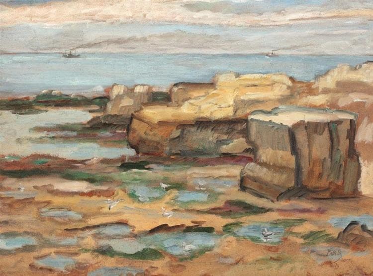 Pont du Diable (St. Palais sur Mer Cliffs) — Theodor Pallady