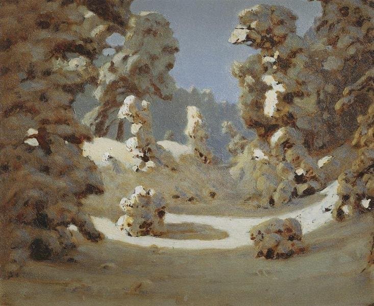 Солнечные пятна на инее — Arkhip Kuindzhi