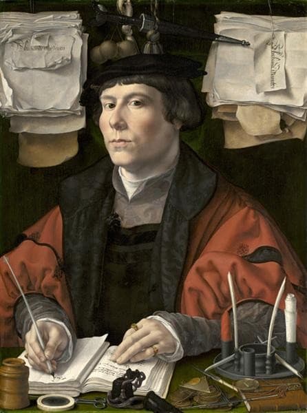 Portrait of a merchant — Jan Gossaert