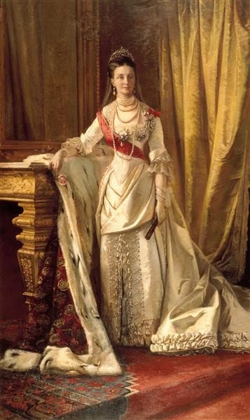 Portrait of Louise of Hesse-Kassel (1817-1898), Queen of Denmark — Elisabeth Jerichau-Baumann