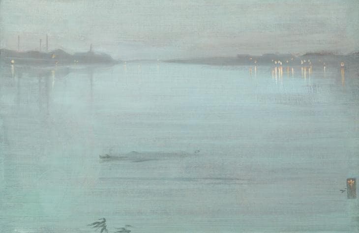 Nocturne: Blue and Silver - Cremorne Lights — James Abbott McNeill Whistler
