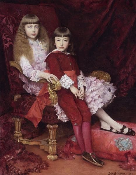 the Duke of Guise and One of His Sisters, the Future Duchess of Magenta — Ferrier Gabriel