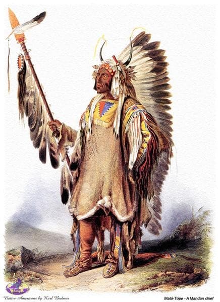 Mato-Tope, a Mandan chief — Karl Bodmer