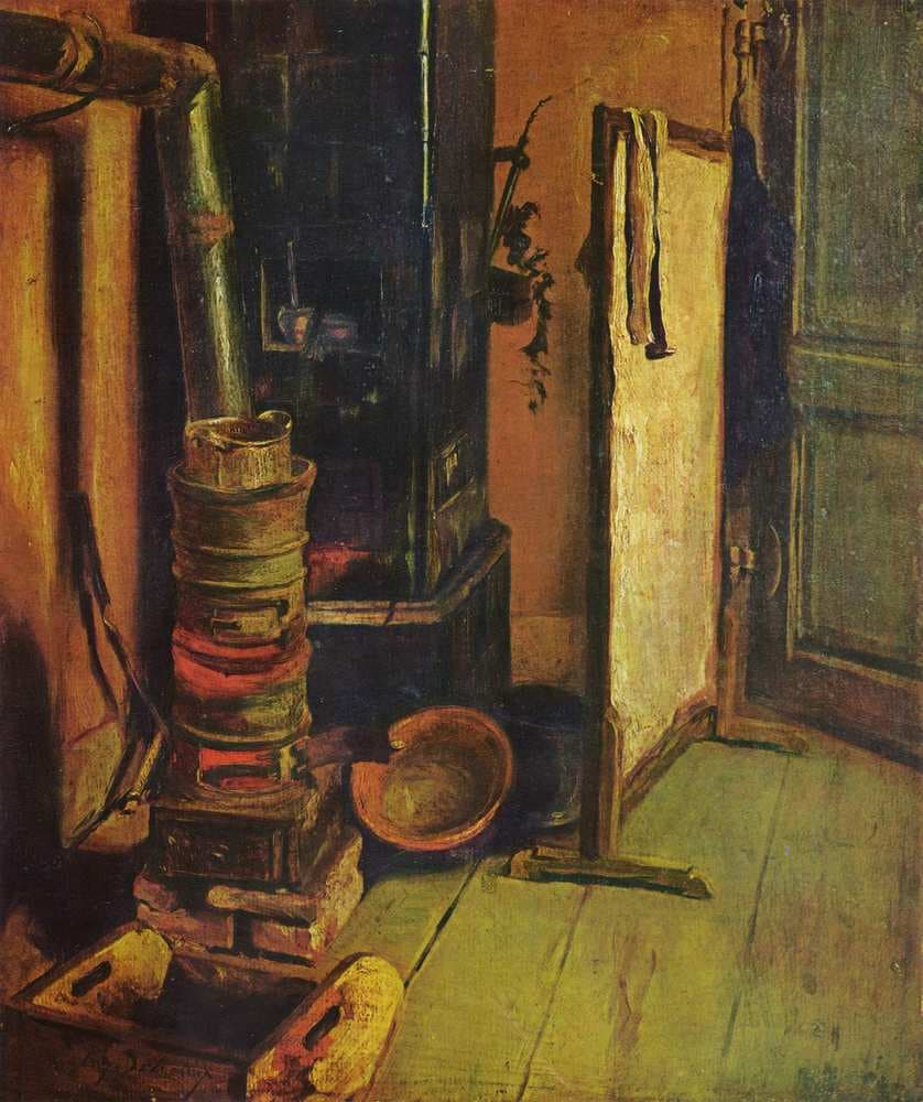 Coin d'atelier. Le Poêle — Eugène Delacroix