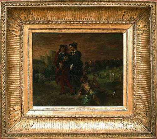Hamlet and Horatio in the cemetery — Eugene Delacroix