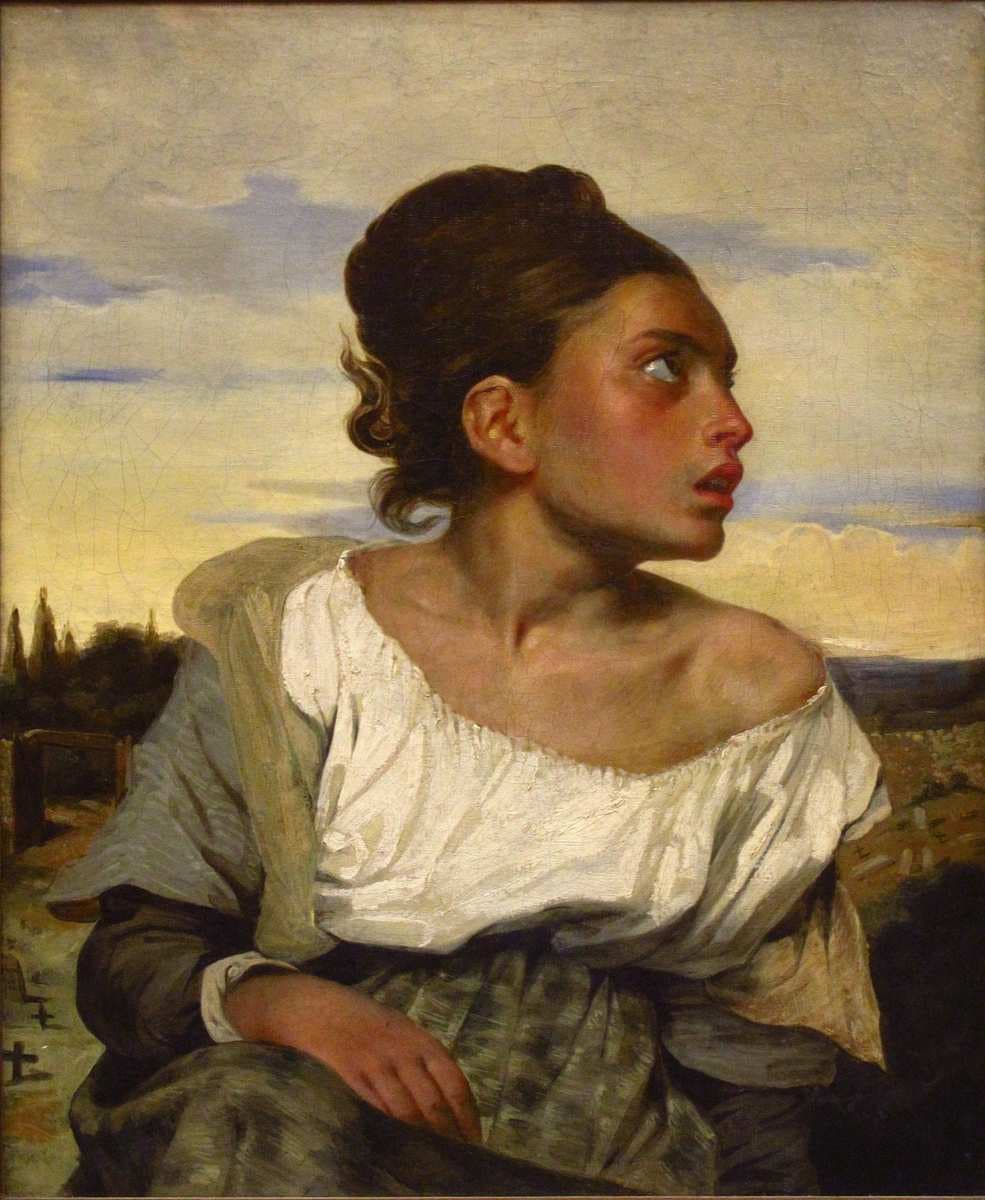Jeune orpheline au cimetière — Eugène Delacroix