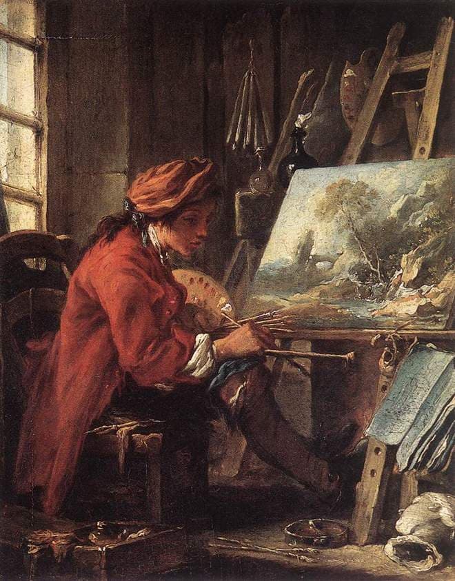 The Painter in his Studio — François Boucher