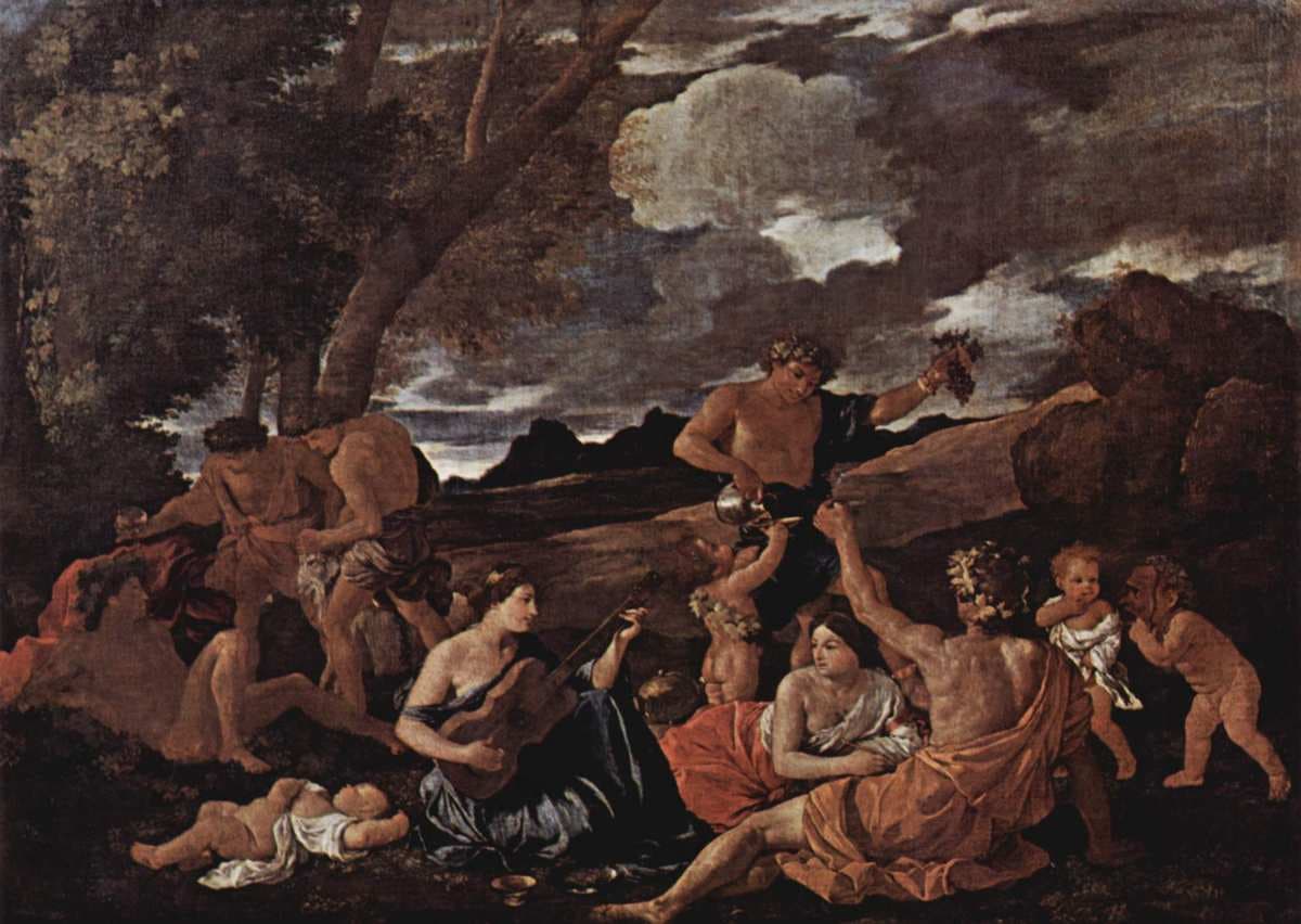 Bacchanale à la joueuse de luth — Nicolas Poussin