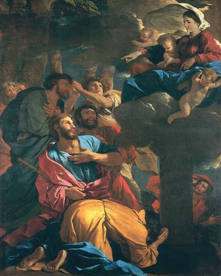 L'Apparition de la Vierge à saint Jacques le Majeur — Nicolas Poussin