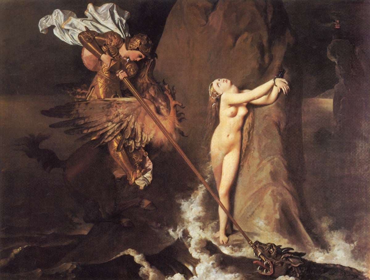 Roger délivrant Angélique — Jean-Auguste-Dominique Ingres