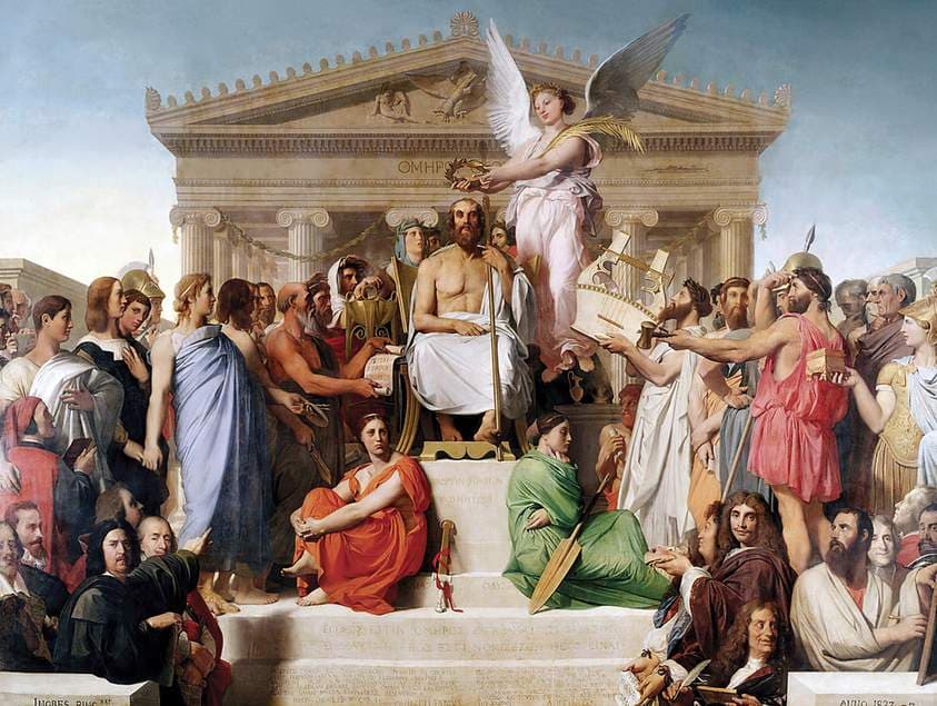 L'Apothéose d'Homère — Jean-Auguste-Dominique Ingres