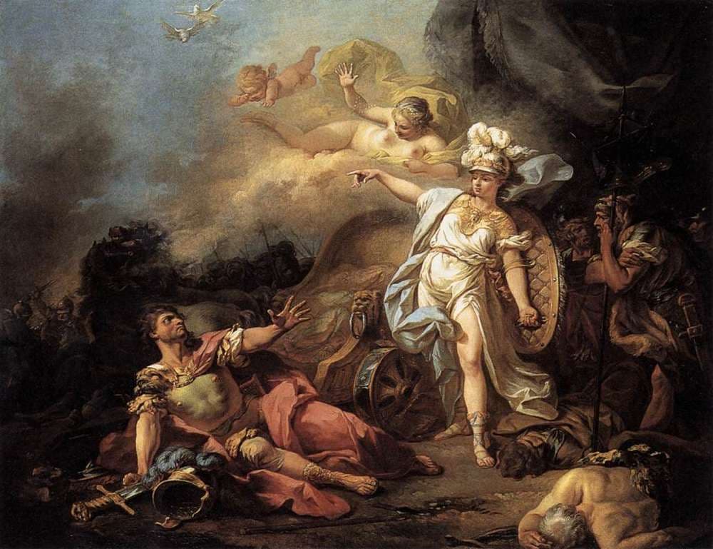 Combat de Mars contre Minerve — Jacques-Louis David
