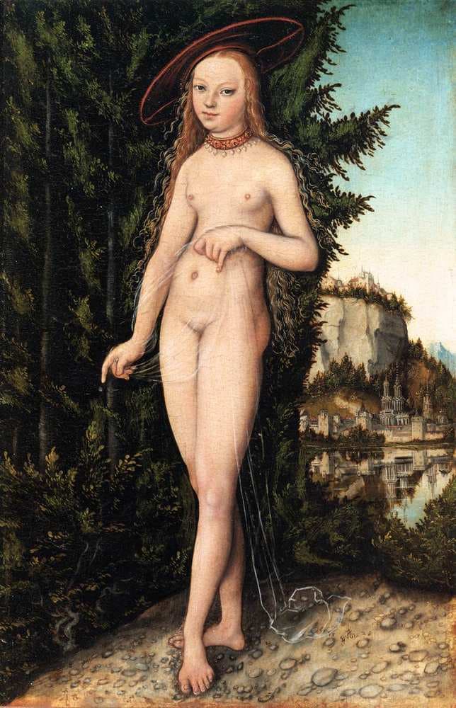 Venus standing in a landscape — Lucas Cranach the Elder