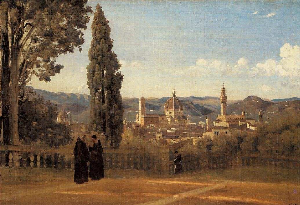 Florence, The Boboli Gardens — Camille Corot