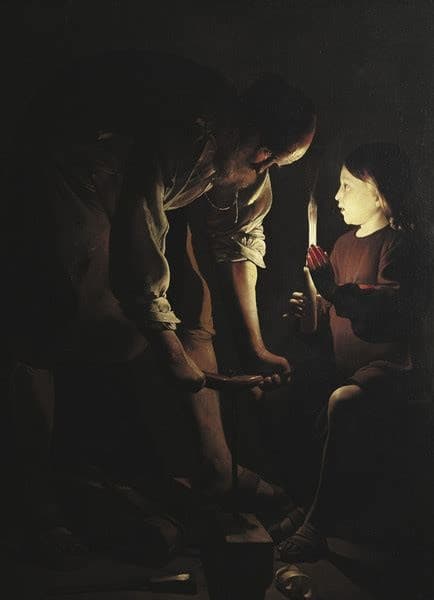 St. Joseph, the Carpenter — Georges de la Tour