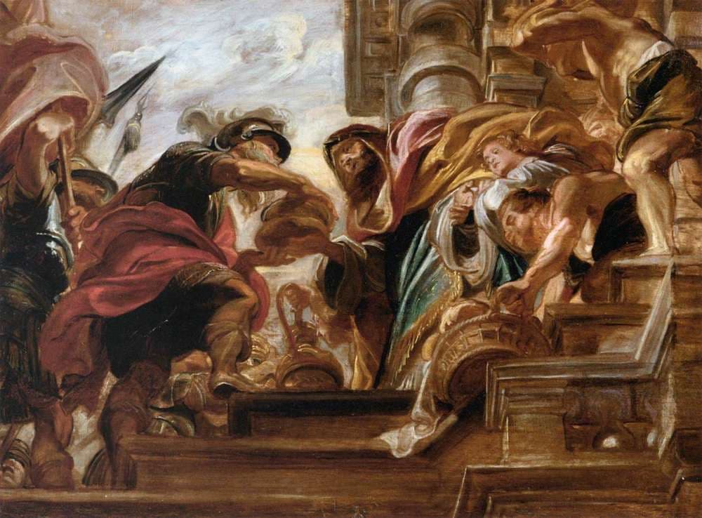 The Meeting of Abraham and Melchisedek — Peter Paul Rubens
