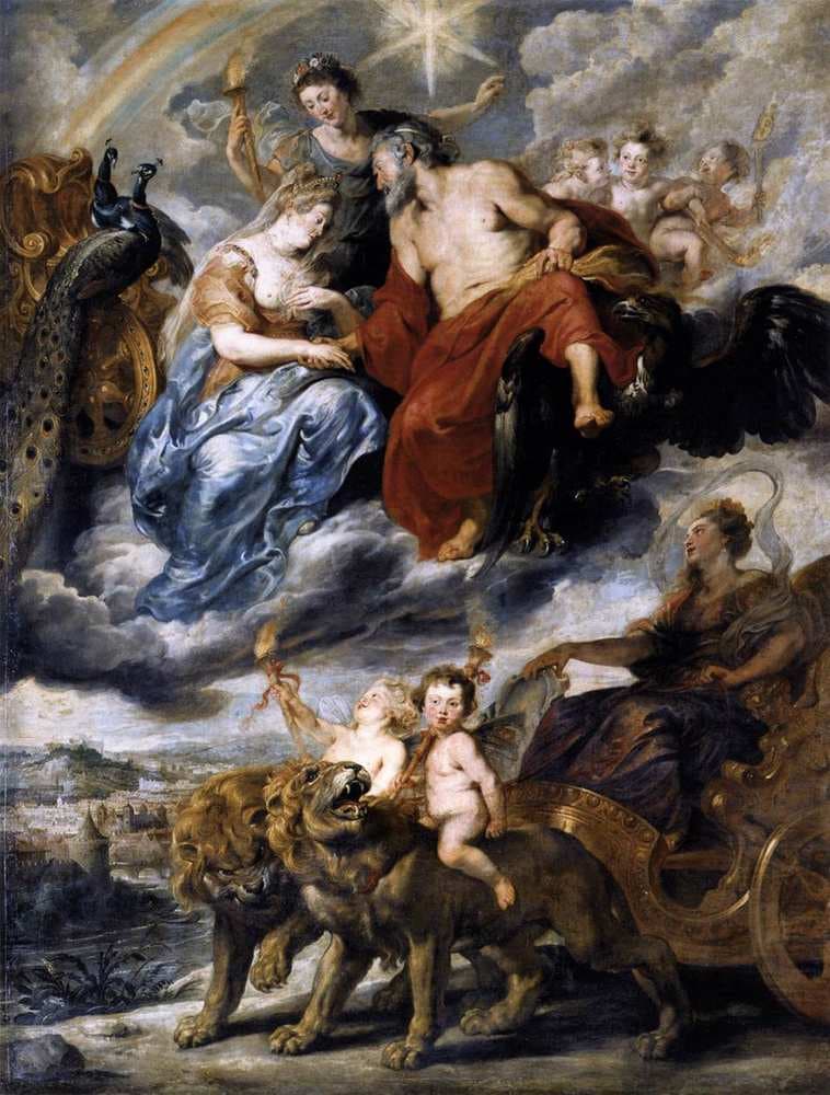 7. The Meeting of Marie de' Medici and Henry IV at Lyons — Peter Paul Rubens