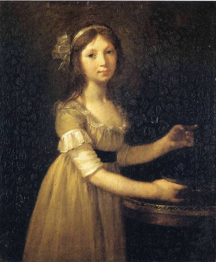 Marguerite-Marie Lagnier, ten years old — Pierre-Paul Prud'hon