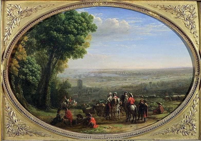 The Siege of La Rochelle by Louis XIII — Claude Lorrain