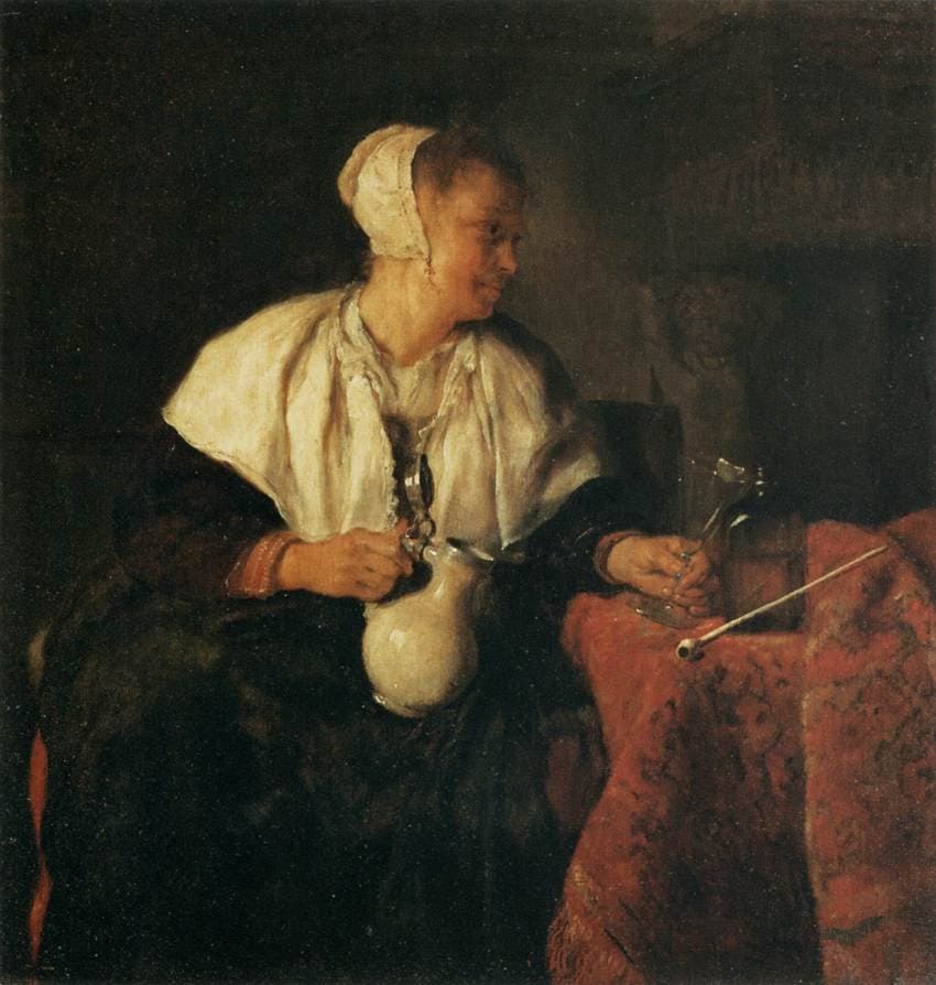 The Tippler (The Wine Drinker) — Gabriel Metsu