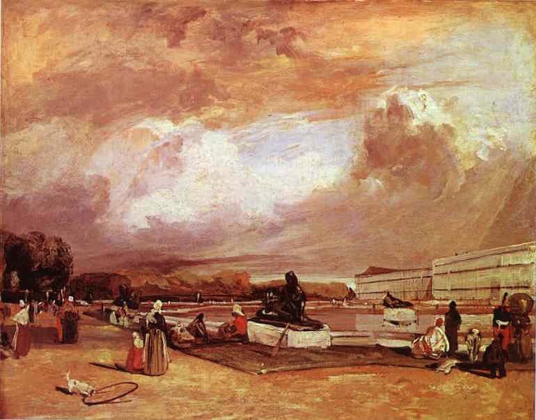 Water Basin at Versailles — Richard Parkes Bonington
