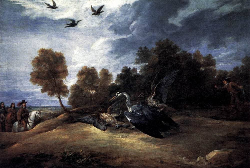 Heron Hunting with the Archduke Leopold Wilhelm — David Teniers the Younger
