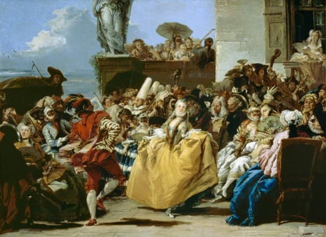 The Minuet or Carnival Scene — Giovanni Domenico Tiepolo