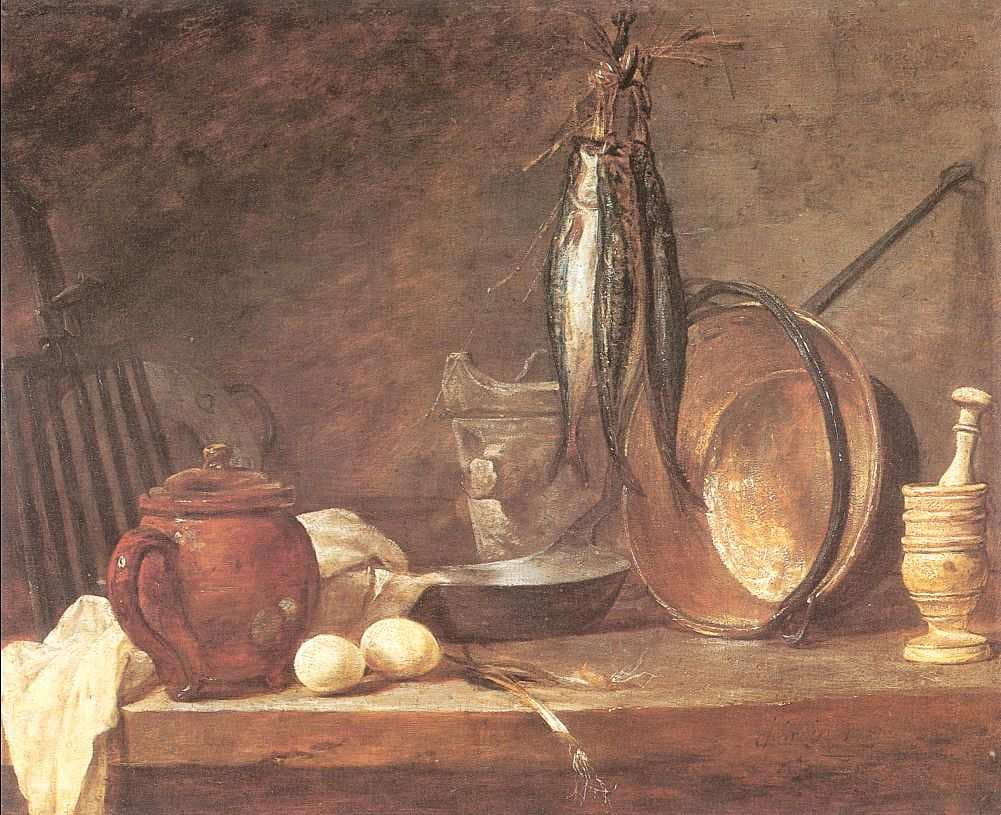 Still life: Fast Day Menu — Jean-Baptiste-Simeon Chardin