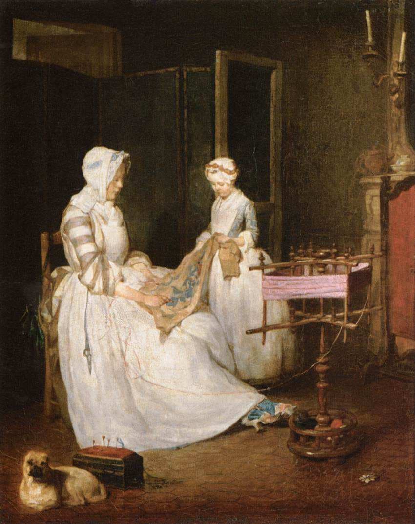 The Hard Working Mother — Jean-Baptiste-Simeon Chardin