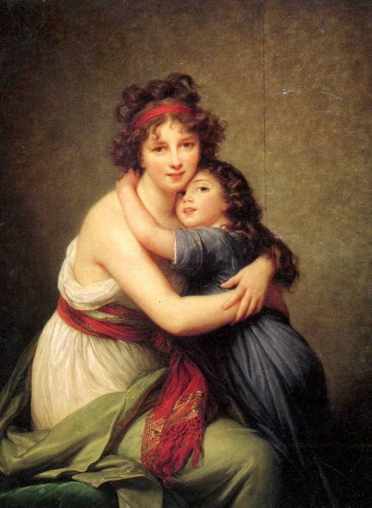 Madame Vigee Lebrun and her daughter, Jeanne Lucie Louise — Louise Elisabeth Vigee Le Brun