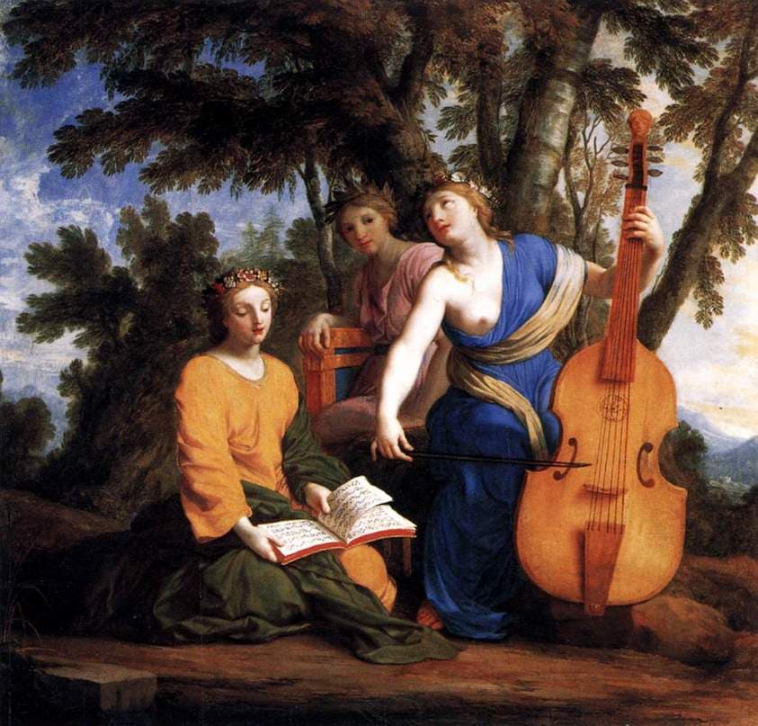 Melpomène, Érato et Polymnie — Eustache Le Sueur