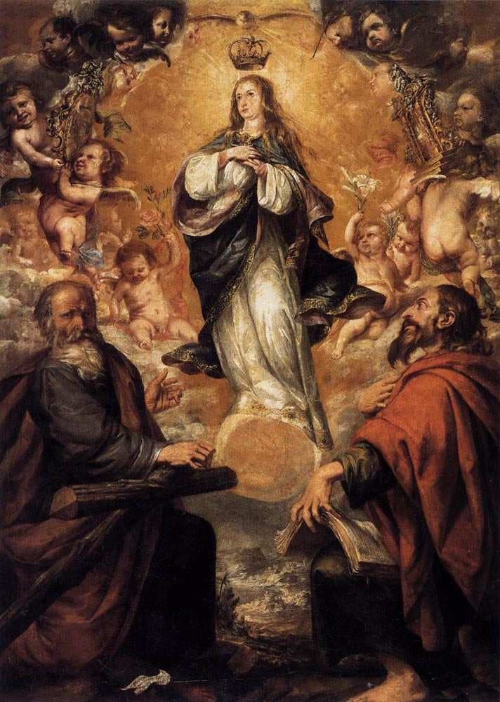 L'Immaculée Conception avec Saint André et Saint Paul — Juan de Valdés Leal