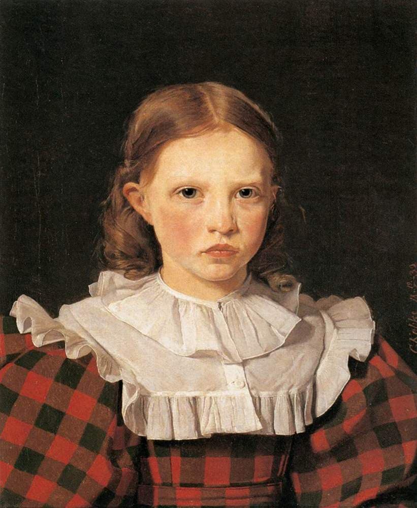 Portrait of Adolphine Købke, Sister of the Artist — Christen Kobke