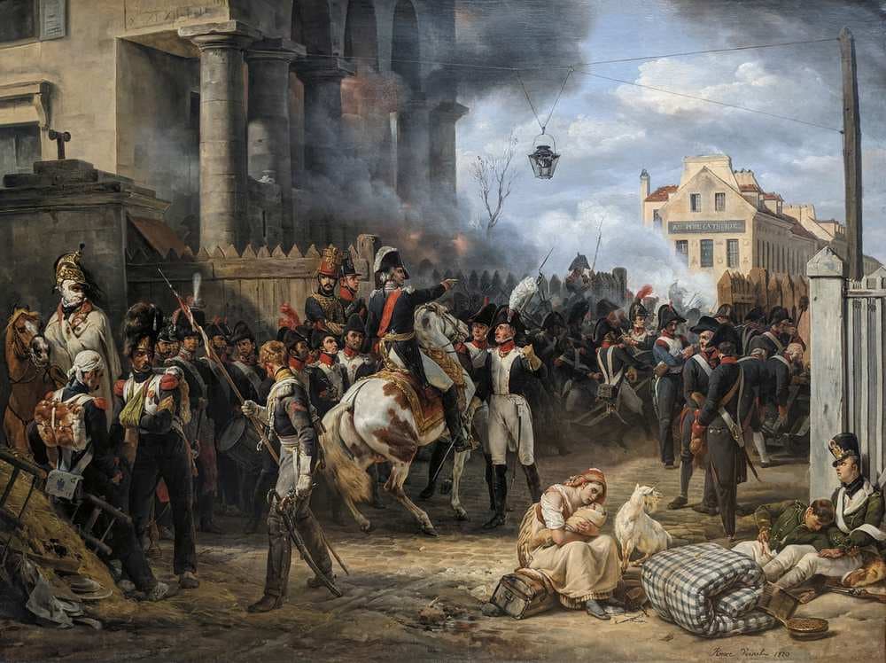 The Clichy Gate, The Defence of Paris, 30 March 1814 — Horace Vernet