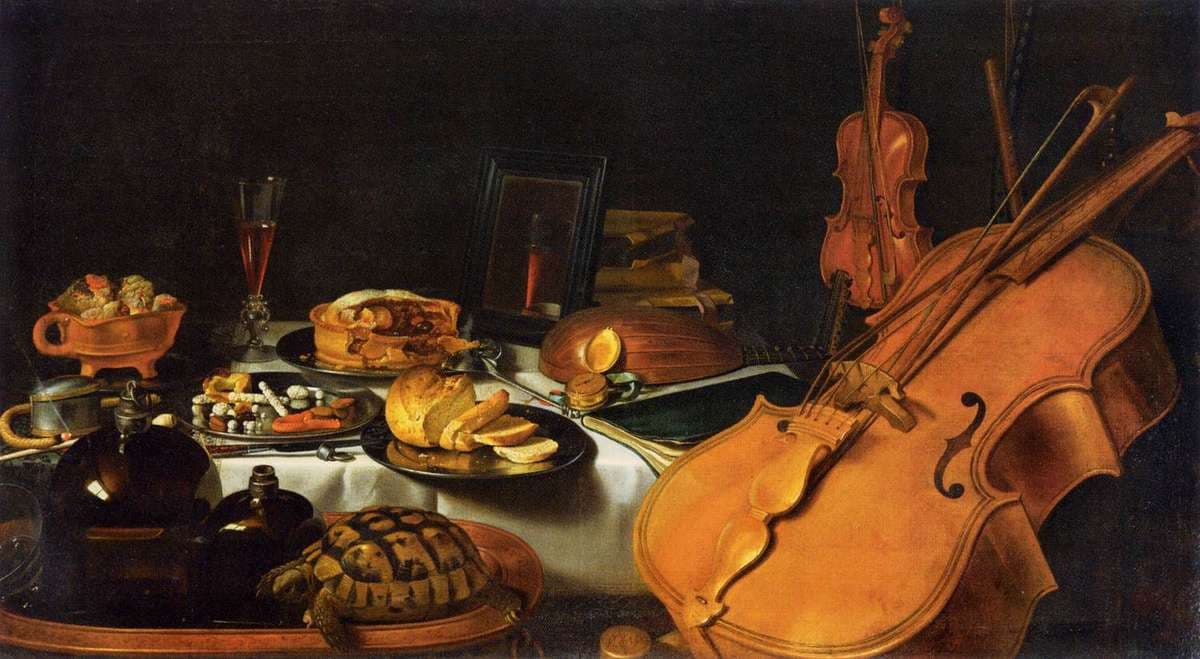 Still Life with Musical Instruments — Pieter Claesz