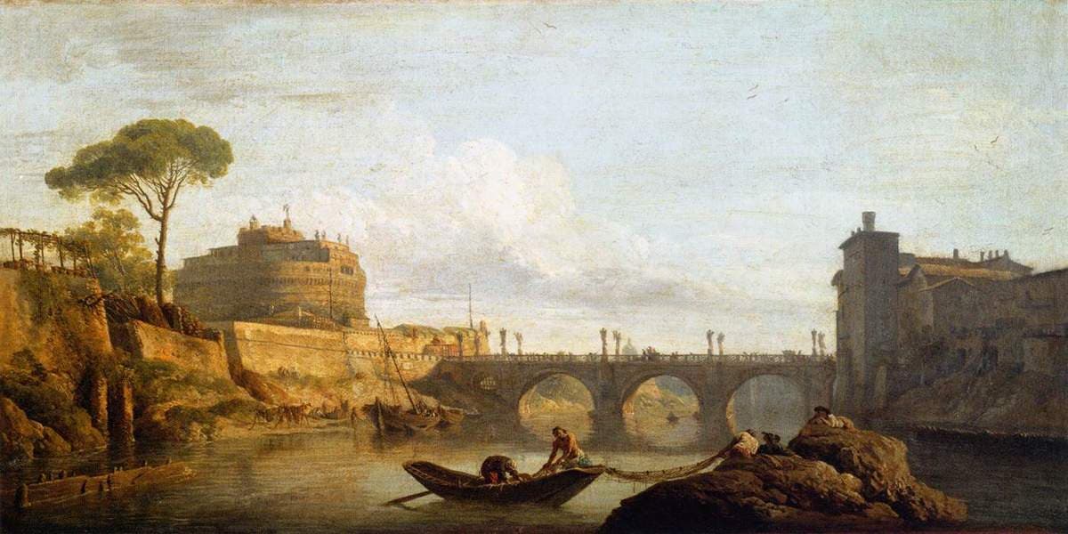 The Bridge and the Castel Sant'angelo in Rome — Claude Joseph Vernet