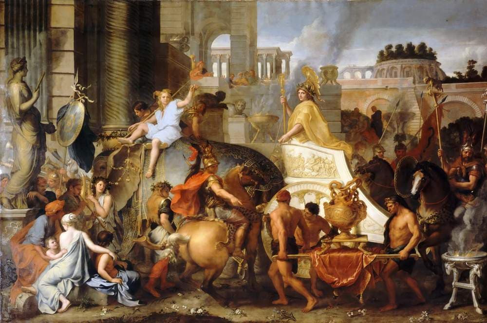 Entry of Alexander into Babylon — Charles Le Brun