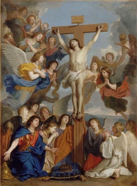 Le Crucifix Aux Anges — Charles Le Brun