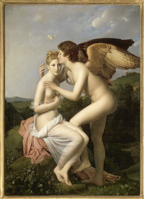 Psyché et l'Amour, dit aussi Psyché recevant le premier baiser de l’Amour — François Gérard