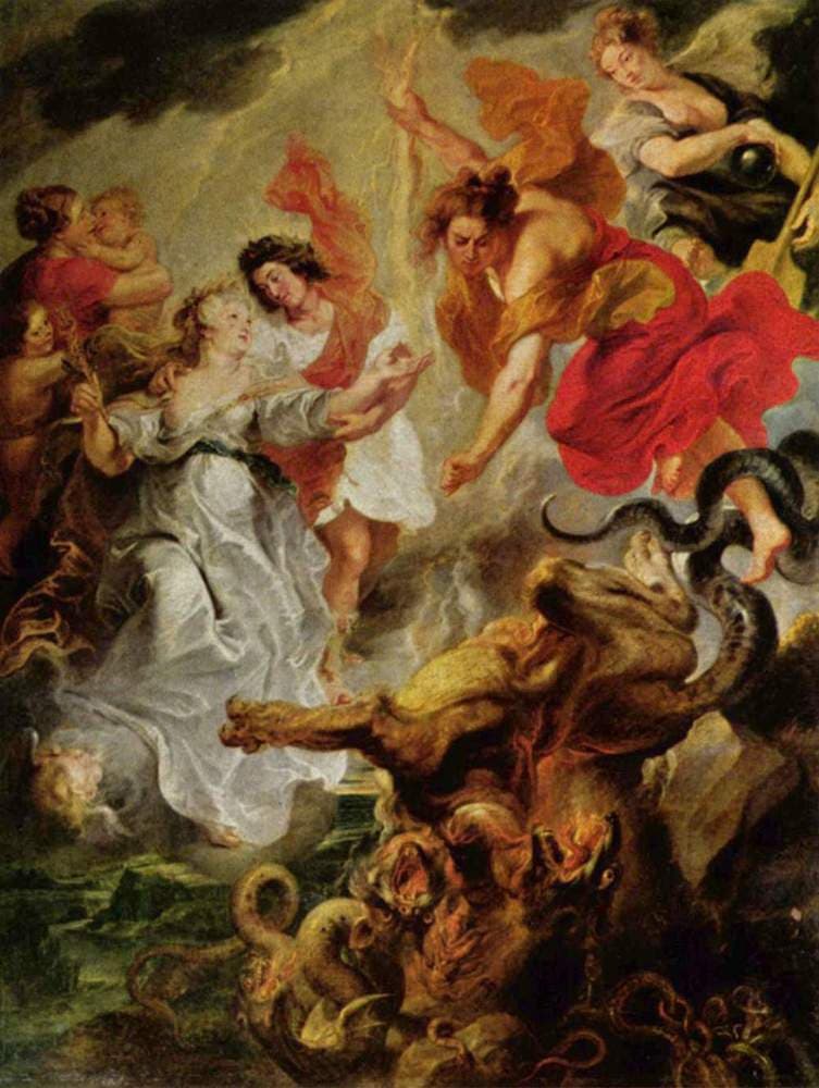 20. Reconciliation of the Queen and Her Son — Peter Paul Rubens