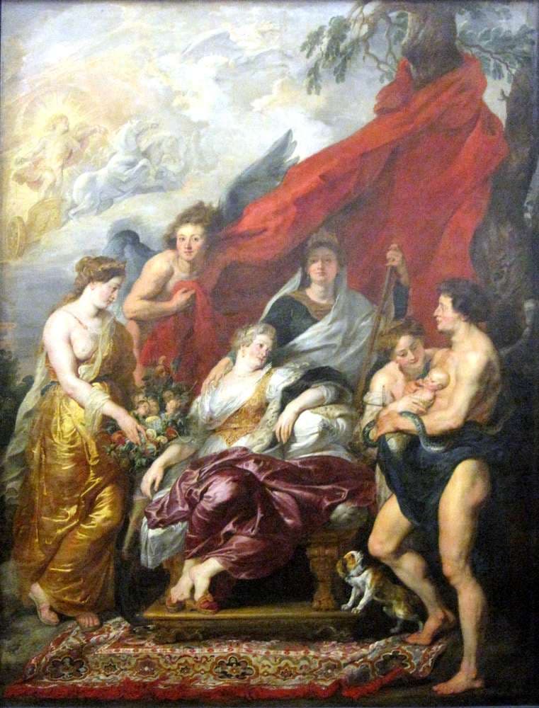 8. The Birth of the Dauphin at Fontainebleau — Peter Paul Rubens