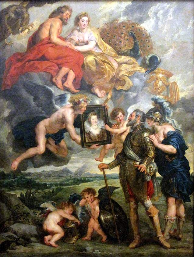 4. The Presentation of Her Portrait to Henry IV — Peter Paul Rubens